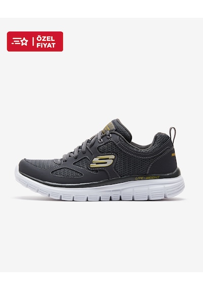 Skechers Lite - Weight Qtr Overlay W/Two Erkek Gri Spor Ayakkabı 52635 Char Skechers Lite - Weight Qtr Overlay W/Two Erkek Gri Spor Ayakkabı 52635 Char