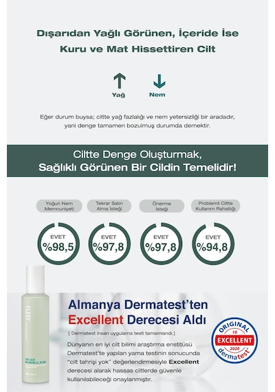 Hassas Ciltlere Nem Ve Ph Dengesi Sunan Losyon Dashu Fleef Cica-aloe Balancing All İn One