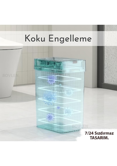 Otomatik Hareket Sensörlü Çöp Kovası, Banyo Çöp Kovası, Çocuk Odası Çöp Sepeti, Çöp Kutusu, 2 Adet 1.5 V Aa Pil, Piller Pakete Dahil Değildir 9 Litre - 15x22x32 Cm Belirtilmemiş Otomatik Hareket Sensörlü Çöp Kovası, Banyo Çöp Kovası, Çocuk Odası Çöp Sepeti, Çöp Kutusu, 2 Adet 1.5 V Aa Pil, Piller Pakete Dahil Değildir 9 Litre - 15x22x32 Cm Belirtilmemiş