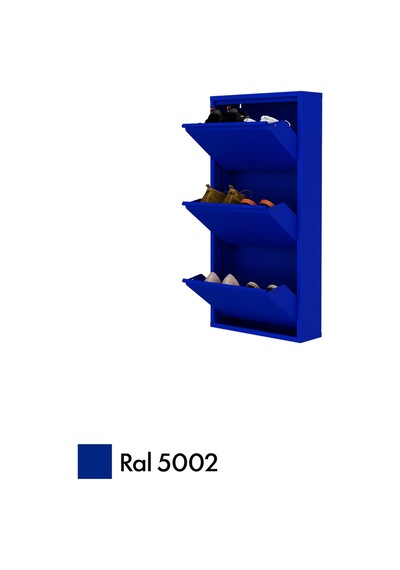 Evdemo 3 Kapaklı Metal Ayakkabılık Lacivert Evdemo 3 Kapaklı Metal Ayakkabılık Lacivert