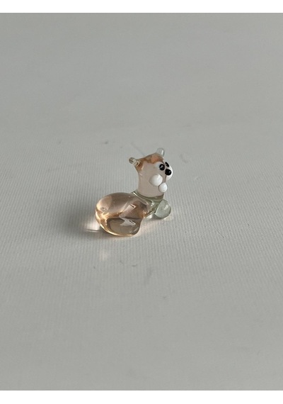 El Yapımı Mini Murano Cam Kedi Biblo A112-05