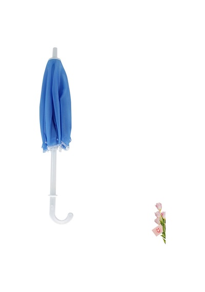Dekoratif Süs Şemsiyesi. 25 CM - Mavi