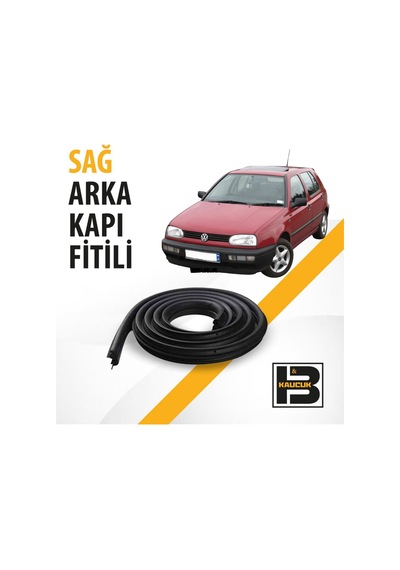 Volkswagen Golf 3.nesil Sağ Arka Kapı Fitili Bm00014
