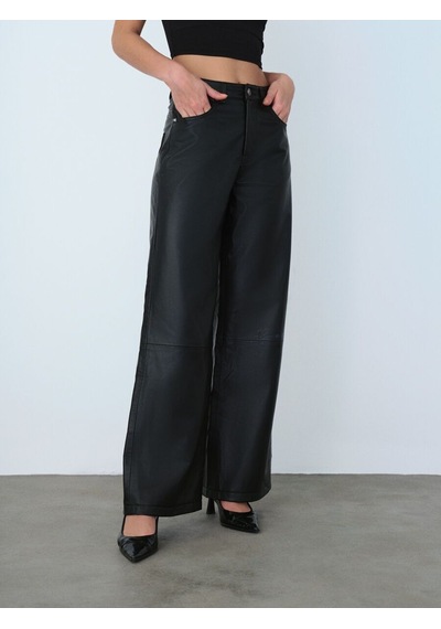 LOFT Baggy Fit Kadın Pantolon Lf2036768 Q1.v1 Siyah
