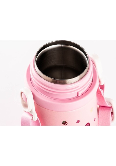 Tantitoni Askılı Paslanmaz Çelik Çocuk Termosu 480ml Pembe Pembe