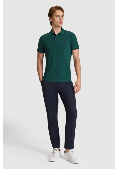 U.S. Polo Assn. U.s. Polo Assn. Erkek Koyu Yeşil Tişört Basic 50326975-vr079 Koyu Yesıl