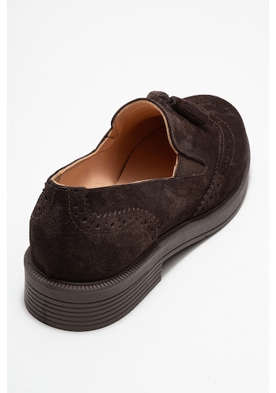 Luvishoes Luvi Shoes Alex Kahverengi Süet Hakiki Deri Püsküllü Lastikli Kadın Loafer Ayakkabı Kahve Süet Luvishoes Luvi Shoes Alex Kahverengi Süet Hakiki Deri Püsküllü Lastikli Kadın Loafer Ayakkabı Kahve Süet