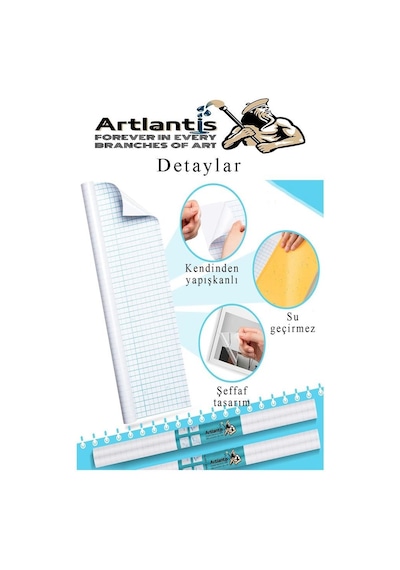 Artlantis Yapışkanlı Şeffaf Asetat 1 Adet 45cm X 10 Metre Djfix Kendinden Yapışkanlı Şeffaf Rulo Asetat Transpar Genel