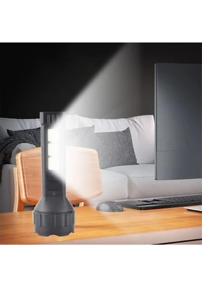 Usb Şarjlı El Cob Yan Işık Güçlü El Usb Şarj Edilebilir Açık Kamp Lambası Taşınabilir Genel