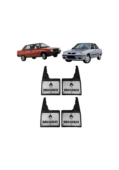 Renault 9 Broadway Uyumlu Perçinli 4'lü Ön/Arka Paçalık Tozluk Çamurluk REN1RX034YD