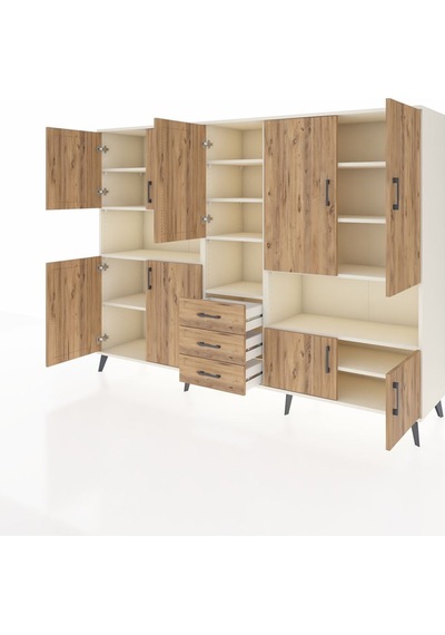Hyperion Dolap 13 Raflı 3 Çekmeceli 9 Kapaklı 220x44x163 Aytaşı-çam Atlas Çam - Aytası Hyperion Dolap 13 Raflı 3 Çekmeceli 9 Kapaklı 220x44x163 Aytaşı-çam Atlas Çam - Aytası