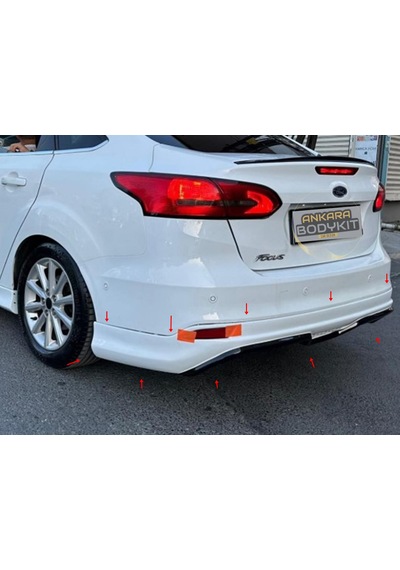 Focus 3.5 Sedan Arka Tampon Eki - Plastik - Boyasız
