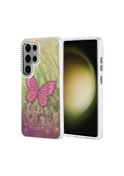Samsung Uyumlu Galaxy S25 Ultra Kılıf Blade Aynalı Desenli Kapak - Desen 5 0.2M-Çok Renkli