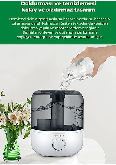 Medisana 45051 Aroma Fonksiyonlu Buharlı Hava Nemlendirme Cihazı