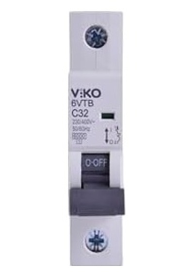 6vtb-1c32 Otomatik Sigorta 6ka C Tipi 1 Kutup 32a