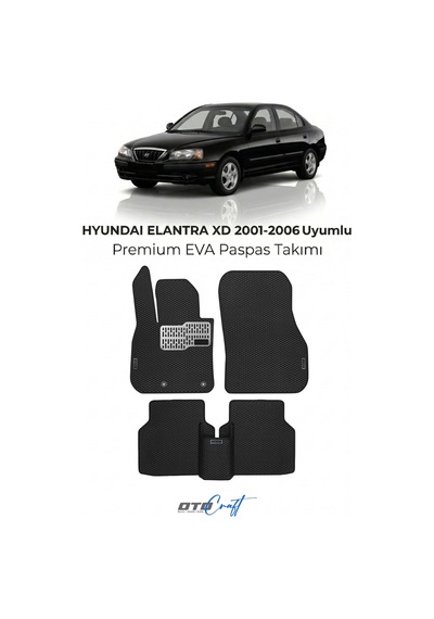 Hyundai Elantra Xd 2001-2006 Araca Özel 3d Havuzlu Eva Paspas Tam Set 5 Parça