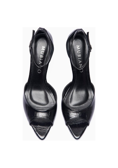 Mubiano Kadın Stiletto Sivri Burun Kroko Desenli Bilekten Bantlı Topuklu Ayakkabı Valeria Siyah Siyah Mubiano Kadın Stiletto Sivri Burun Kroko Desenli Bilekten Bantlı Topuklu Ayakkabı Valeria Siyah Siyah