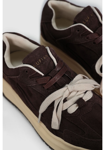 Lufian 122230039 Kay Deri Unisex Sneaker Ayakkabı Kahverengi