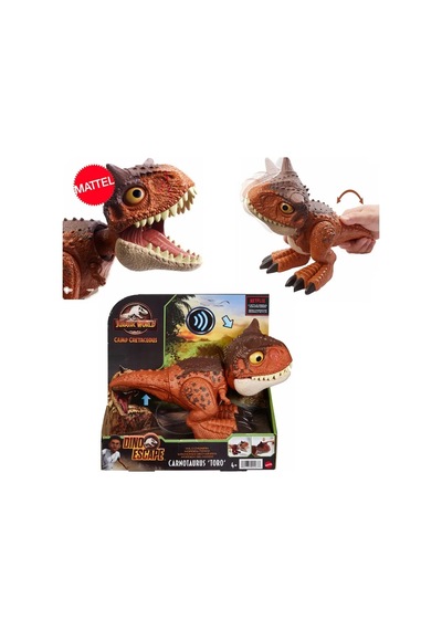 Hby85- Jurassic Dünya Hayvan Figürleri Kampı Kretase Dino Kaçış Carnotaurus Toro Rakamlar Ses Oyuncaklar Boys