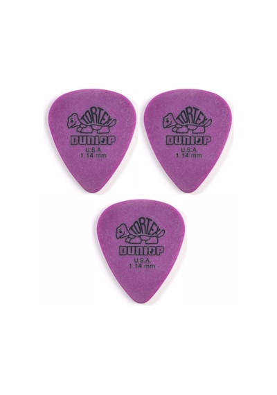Jim Dunlop 418r1.14 Tortex 3 Adet Standard Pena 1.14 Mm
