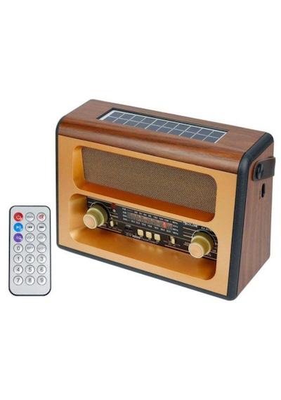 Golon Rx-bt88sq Bluetooth Usb Nostaljik Şarjlı Radyo Güneş Enerjili - Sencan Sound