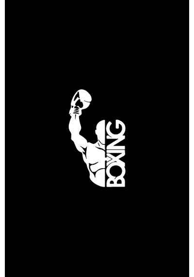 Şampiyon Boksör Sticker 30 X 54 Cm