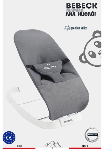 Mamma Shake&sleep Yeni Nesil Çift Sallama Fonksiyonlu Ana Kucağı Premium Kalite Antrasit