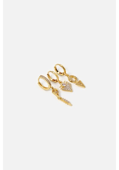 Tılsım Set Küpe Gold