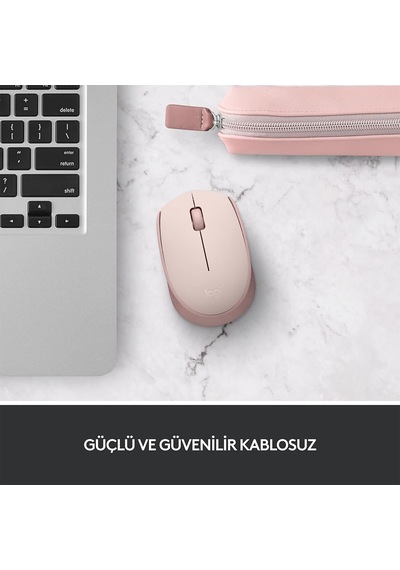 Logıtech 910-006865, M171 Rose, Usb Nano 2,4g Kablosuz, 1000dpi, Optik, 3 Tuşlu, 12ay Pil Ömrü, Mouse Sc-400