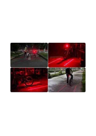 3 Fonksiyon Lazer Şeritli 7 Fonksiyon 5 Ledli Stop Bisiklet Lamba Karışık - 168230776 Karışık
