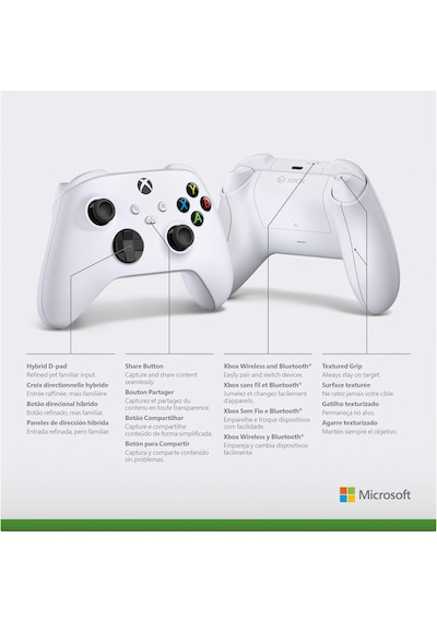Microsoft Xbox Series 9. Nesil Carbon White Kablosuz Oyun Kolu