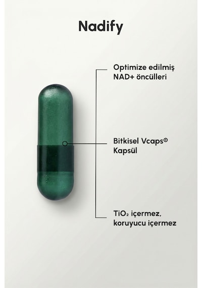Longify Nadify Nr, Nmn, Pqq, Alfa Lipoik Asit Ve Tmg Takviye Edici Gıda 30 Kapsül
