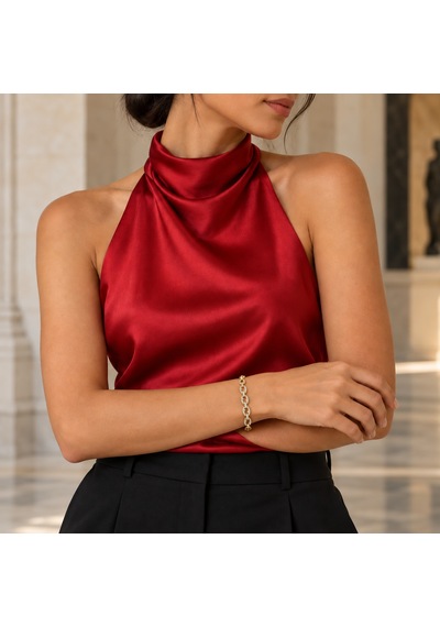 Xp Golden Muse 14k Altın Rengi Taşlı Kahve Çekirdeği Zincir Kadın Bileklik - 17 - 19 Cm Renkli
