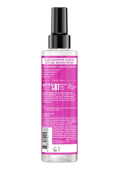 Schwarzkopf Gliss Supreme Length Sıvı Saç Bakım Kremi 200 ML