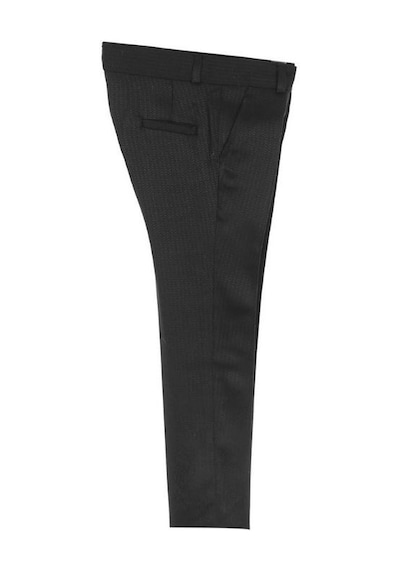 Zekids Erkek Çocuk Slim Fit 3 Lü Takım Elbise Ceket + Yelek + Pantolon -10333 Siyah