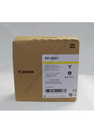 Canon Pfı 303Y Yellow Kartuş 330Ml 2016