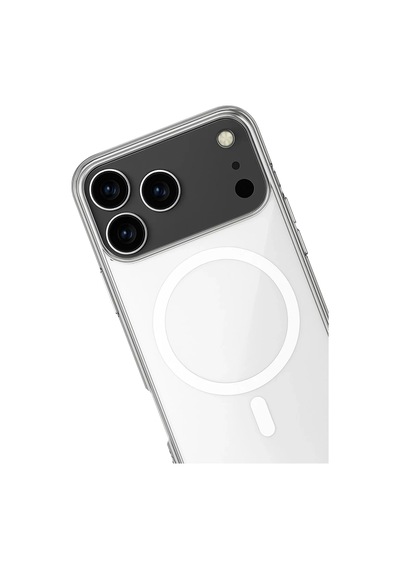 İphone 17 Pro Kılıf Magneticsafe Şeffaf Silikon - Şeffaf