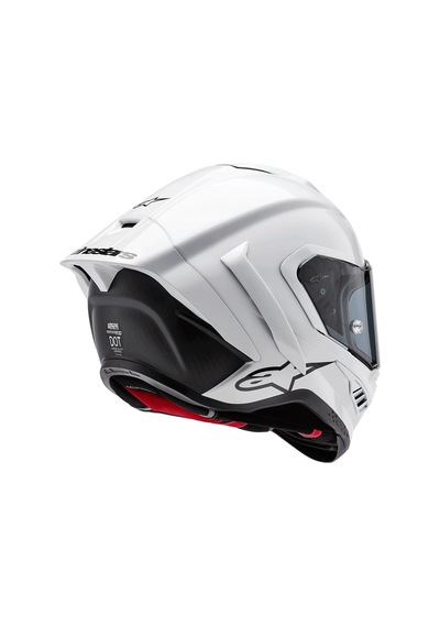Alpinestars Supertech R10 Carbon Spor Motosiklet Kaskı Beyaz Siyahh