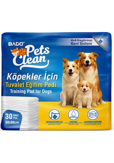 Pets Clean Eğitim Çiş Pedi 30lu 60 90cm 2'li Paket