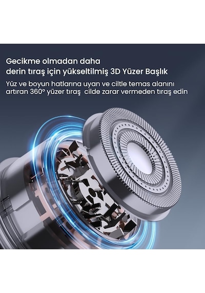 Şarjlı Taşınabilir Mini Sakal Ve Yanak Tıraş Makinesi