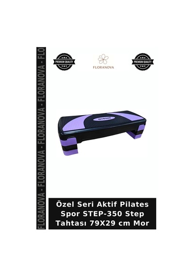 Özel Seri Aktif Pilates Spor Step-350 Step Tahtası 79x29 Cm Mor