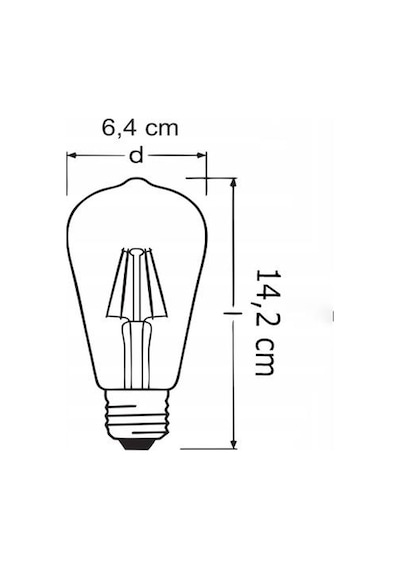 Rutter Rt-11203 6w Armut Rustik Led Ampul Amber - 3 Adet