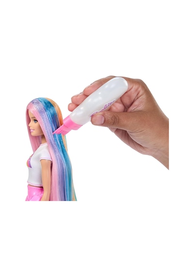 Barbie Gökkuşağı Saçlar Bebeği, Ekstra Uzun Ve Renkli Saçlar, Sim