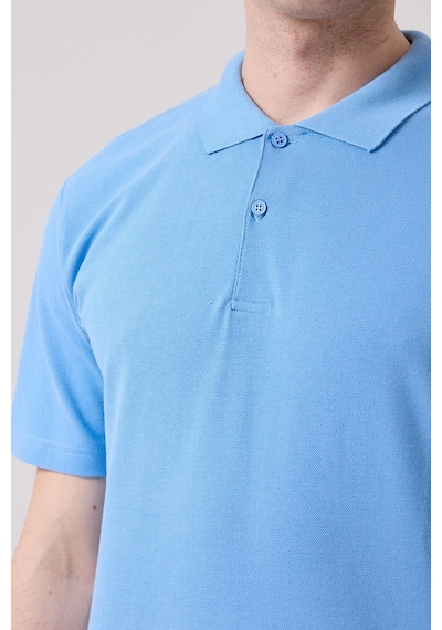 Galanthus Polo Yaka T-shirt - Pamuklu, Nefes Alabilir, Klasik Tasarım A.mavi