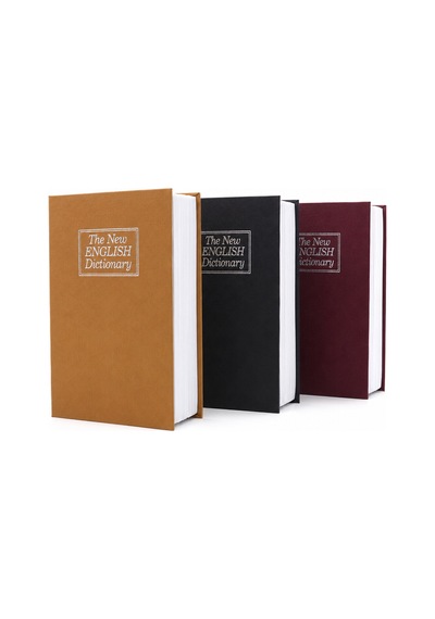 Büyük 180x115x55mm Kitap Modeli Kilitli Kasa - Kumbara Renkli Belirtilmemiş