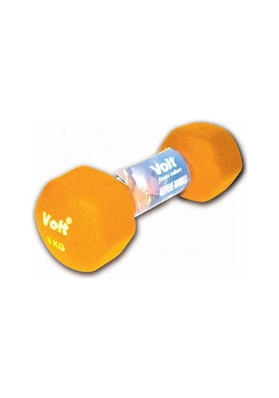Voit Vdb-04 Altıgen Neopren Dumbell 3 KG Sarı