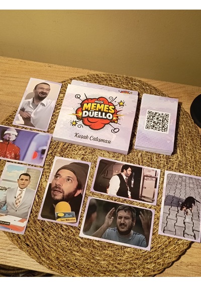 Memes Bulmaca Kutu Oyunu Kuşak Çatışması - Kese Hediyeli - Eğlenceli Grup & Parti Oyunu