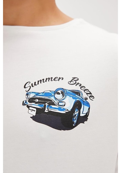 Bad Bear Dustın T-shırt Off-whıte Erkek Tişört Beyaz S-xxl 001