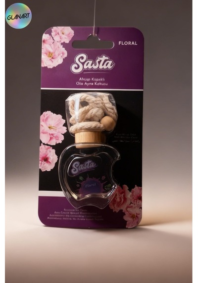 Ahşap Kapaklı Oto Ayna Kokusu 10 Ml.e Sasta Floral 1 Adet
