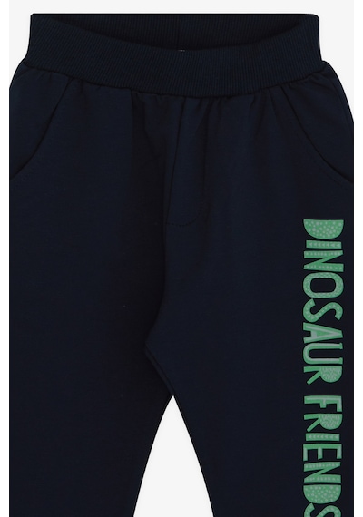 Breeze Erkek Bebek Eşofman Takımı Dinozor Baskılı 9 Ay-3 Yaş, Mint Yeşili
